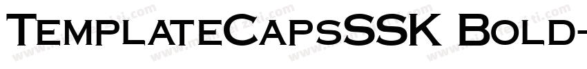 TemplateCapsSSK Bold字体转换